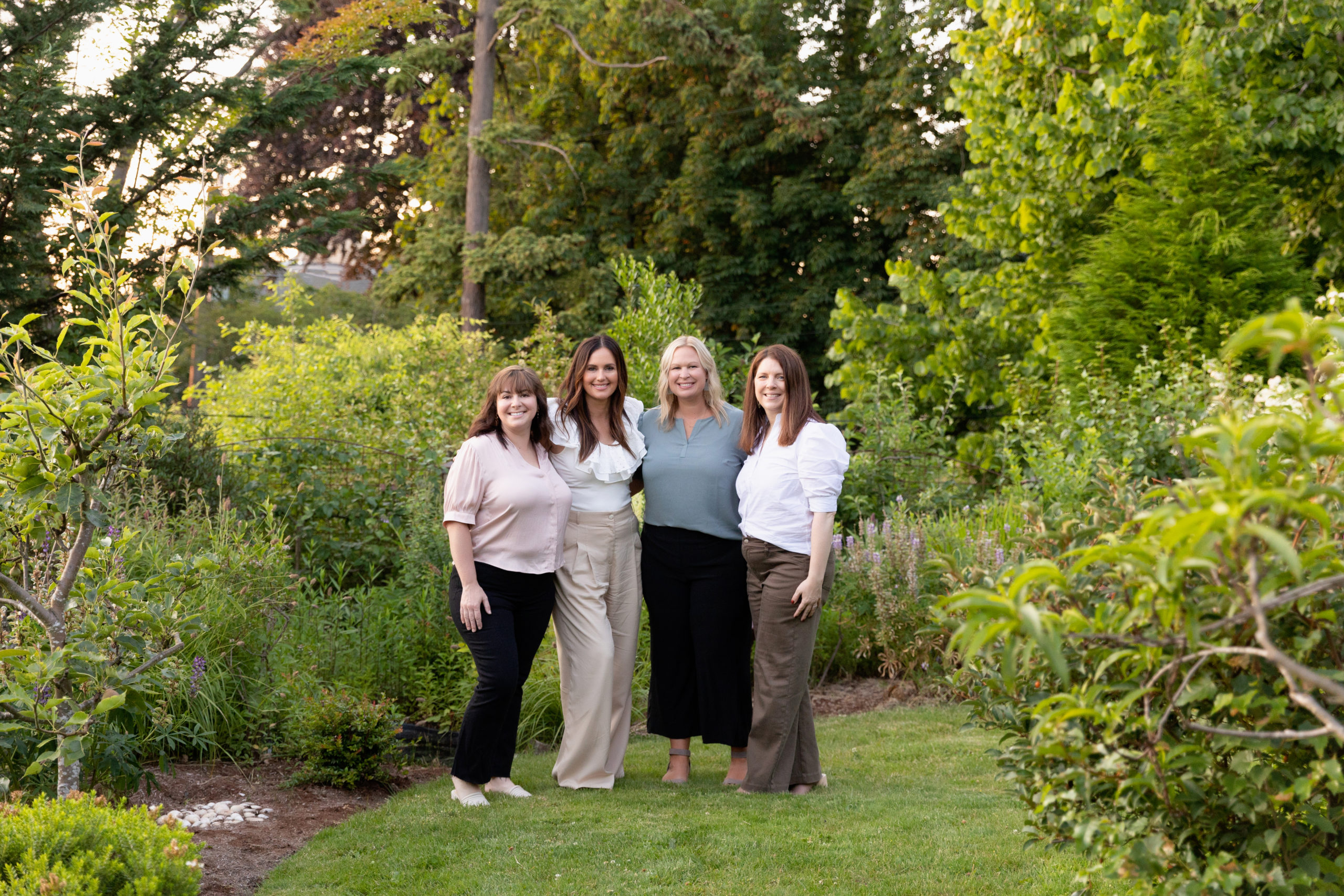 The Six Degrees Team outside at a restored mansion in Seattle, Washington